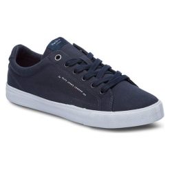 Sneakersy w kolorze granatowym. Niebieskie trampki męskie Denim Special, bez wzorów, z materiału, na sznurówki. W wyprzedaży za 98,95 zł.