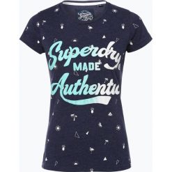 T-shirty damskie: Superdry – T-shirt damski, niebieski