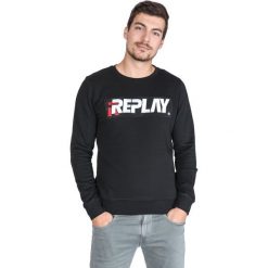 Replay Bluza Czarny. Czarne bluzy męskie Replay, l, z haftami, z bawełny, bez kołnierzyka, bez rękawów, bez kaptura. Za 516,95 zł.