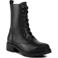 Trapery GINO ROSSI - RST-DTI740 Black. Czarne trapery damskie Gino Rossi, ze skóry, bez obcasa, bez zapięcia. Za 379,99 zł.