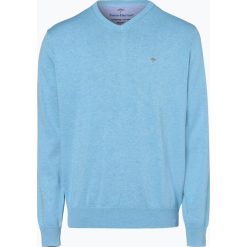 Fynch Hatton - Sweter męski, niebieski. Niebieskie swetry męskie marki Fynch-Hatton, xl, bez wzorów, z bawełny, bez kołnierzyka, bez kaptura. Za 249,95 zł.
