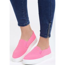 Tenisówki damskie: Fuksjowe Slip On Eva