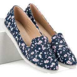 LORDSY W KWIATY. Niebieskie mokasyny damskie marki vices. Za 79,95 zł.