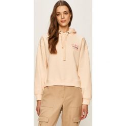 Volcom - Bluza. Czarne bluzy damskie Volcom, s, z nadrukiem, z bawełny, bez rękawów, z kapturem. W wyprzedaży za 219,90 zł.