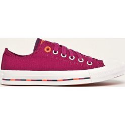 Converse - Tenisówki. Różowe trampki i tenisówki damskie Converse, bez wzorów, z gumy, na sznurówki. Za 299,90 zł.