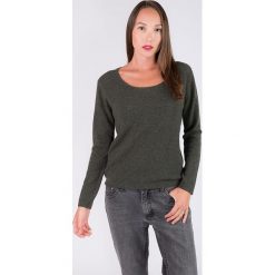 Kaszmirowy sweter w kolorze zielonym. Brązowe swetry damskie Just Cashmere, m, bez wzorów, z kaszmiru, bez rękawów, bez kaptura. W wyprzedaży za 279,95 zł.