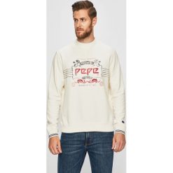 Pepe Jeans - Bluza. Niebieskie bluzy męskie Pepe Jeans, m, z nadrukiem, z bawełny, z okrągłym kołnierzem, bez rękawów, bez kaptura. W wyprzedaży za 199,90 zł.