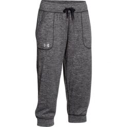 Spodnie dresowe damskie: Under Armour Spodnie damskie Tech Capri – Twist Szare r. XS (1271687-001)