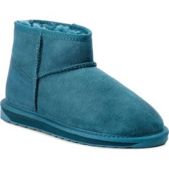 Buty EMU AUSTRALIA - Stinger Micro W10937 Teal. Niebieskie kozaki damskie EMU Australia, ze skóry, klasyczne, bez obcasa, bez zapięcia. W wyprzedaży za 369,00 zł.