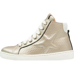 Bisgaard SHOE WITH LACES Tenisówki i Trampki wysokie gold. Żółte trampki chłopięce marki Bisgaard, z materiału. W wyprzedaży za 359,10 zł.