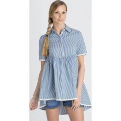 BLUZKA TWINSET. Bluzki damskie Twinset, z aplikacjami, z tkaniny, z włoskim kołnierzykiem, bez rękawów. Za 315,00 zł.