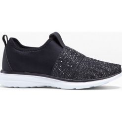 Sneakersy bonprix czarny. Czarne buty sportowe damskie bonprix. Za 99,99 zł.