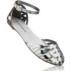 Baleriny damskie: Baleriny bonprix srebrny