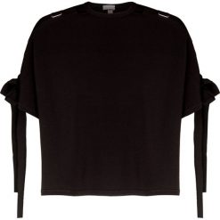 T-shirt MRZ. Czarne bluzki damskie MRZ, bez wzorów, z tkaniny, z okrągłym kołnierzem. W wyprzedaży za 1681,00 zł.