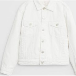 Mango Kids - Kurtka dziecięca Maria 110-164 cm. Różowe kurtki dziewczęce Mango Kids, bez wzorów, z bawełny, krótkie, bez kaptura. Za 99,90 zł.