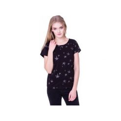 T-shirt Nocne Gwiazdy. Czarne koszule nocne damskie marki Heroesque, m, z okrągłym kołnierzem. Za 59,00 zł.