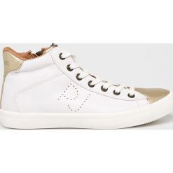 Pepe Jeans - Trampki Stark Combi. Białe trampki i tenisówki damskie marki Pepe Jeans, z jeansu, na sznurówki. W wyprzedaży za 259,90 zł.