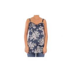 Bluzki Twin Set TOP 2150. Niebieskie bluzki damskie Twin Set, xs, bez wzorów, bez kołnierzyka, bez rękawów. Za 410,73 zł.