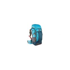 Plecak trekkingowy podróżny 50 L | TRAVEL 500 damski. Niebieskie plecaki damskie FORCLAZ, bez wzorów, z poliesteru. Za 349,99 zł.