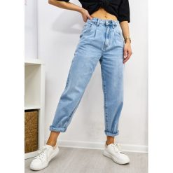 Spodnie Baggy SLOUCHY Jeans Blue S. Czarne spodnie damskie LIGARI JEANS, s, w paski, z bawełny. Za 139,00 zł.