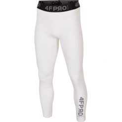 Bielizna baselayer 4FPro SPMF403 - biały allover. Biała spodnie męskie marki 4f, m, bez wzorów, z satyny. W wyprzedaży za 69,99 zł.