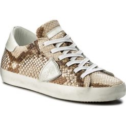 Sneakersy PHILIPPE MODEL - Paris CLLD RP01 L D Reptile Roche. Pomarańczowe półbuty damskie Philippe Model, ze skóry. W wyprzedaży za 769,00 zł.