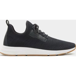 Buty sportowe męskie: Granatowe buty sportowe z elastycznego materiału z siateczką