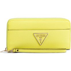 Duży Portfel Damski GUESS - Kamryn (CP) Slg SWCP66 91460 YEL. Żółte portfele damskie marki Guess, z aplikacjami, ze skóry ekologicznej. Za 279,00 zł.