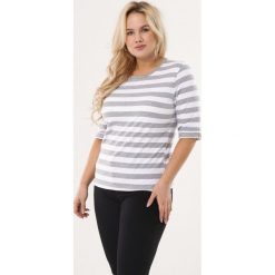 Szara Bluzka Symptoms. Szare bluzki damskie Born2be, xl, bez wzorów, z dzianiny, z okrągłym kołnierzem, z długim rękawem. Za 39,99 zł.