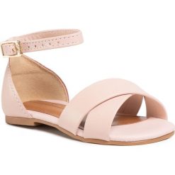 Sandały BIBI - Mini Me 1102038 Camellia. Różowe sandały dziewczęce Bibi, ze skóry ekologicznej, bez zapięcia. Za 129,00 zł.