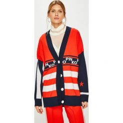 Pinko - Kardigan. Czerwone swetry damskie Pinko, s, z bawełny. W wyprzedaży za 999,90 zł.