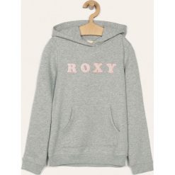 Roxy - Bluza dziecięca 140-176 cm. Szare bluzy dziewczęce Roxy, z aplikacjami, z bawełny, bez rękawów, z kapturem. W wyprzedaży za 119,90 zł.