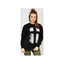 Bluza UNDERWORLD casual Krzyż. Czarne bluzy damskie Underworld, xxl, z nadrukiem, z bawełny, casualowe, bez kołnierzyka, bez rękawów, bez kaptura. Za 119,99 zł.