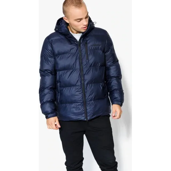 Adidas Kurtka Hooded Jkt , granatowy, rozmiar M. Niebieskie kurtki męskie Adidas, na zimę, m, z napisami, z poliesteru, klasyczne, bez kaptura. W wyprzedaży za 549,99 zł.
