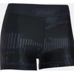 Spodenki sportowe męskie: Under Armour Spodenki damskie HeatGear Armour Printed Shorty czarne r. S (1302777-008)