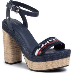 Espadryle TOMMY HILFIGER - Tommy Sequins High Heel Sandal FW0FW04717 Sport Navy DB9. Niebieskie espadryle damskie TOMMY HILFIGER, bez wzorów, ze skóry, bez obcasa, na obcasie. W wyprzedaży za 279,00 zł.