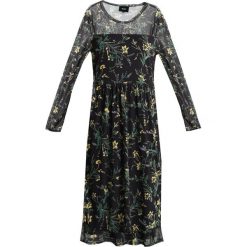 Sukienki hiszpanki: Object OBJMARIANNA LONG DRESS Sukienka letnia black/yellow