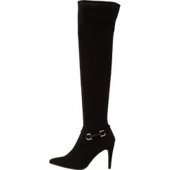 Buty zimowe damskie: Divine Factory Muszkieterki lamy noir