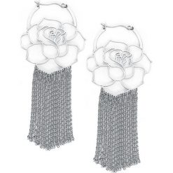 Steel Highline® Rose Kolczyki srebrny. Szare kolczyki damskie Steel Highline®, srebrne. Za 144,90 zł.