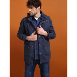 Kurtka długa męska. Kurtki męskie Top Secret, na lato, xxl, bez wzorów, długie, z kapturem. W wyprzedaży za 149,99 zł.