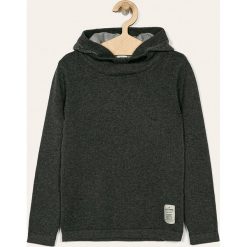 Name it - Sweter dziecięcy 122-164 cm. Szare swetry chłopięce Name it, bez wzorów, z bawełny, z kapturem. W wyprzedaży za 89,90 zł.
