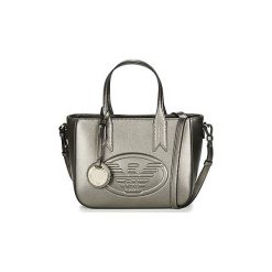 Torebki do ręki Emporio Armani FRIDA TOTE BAG. Szare torebki klasyczne damskie Emporio Armani, bez wzorów, do ręki, bez dodatków. Za 695,20 zł.