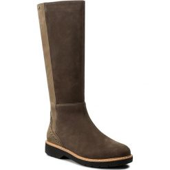 Buty zimowe damskie: Kozaki CLARKS – Witcombeskygtx GORE-TEX 261273404 Taupe Nubuck