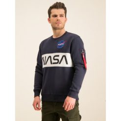 Bluza Alpha Industries Nasa 178308. Niebieskie bluzy męskie Alpha Industries, m, bez wzorów, z bawełny, bez kołnierzyka, bez rękawów, bez kaptura. W wyprzedaży za 209,00 zł.