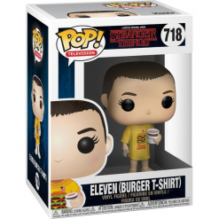Stranger Things Eleven (Burger-T-Shirt) Vinyl Figure 718 Figurka kolekcjonerska standard. Szare t-shirty damskie marki Stranger Things, s. Za 62,90 zł.