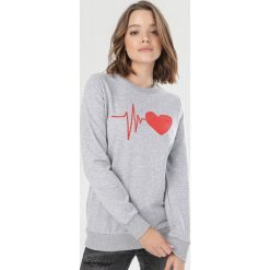 Szara Bluza Amode. Szare bluzy damskie Born2be, s, bez wzorów, bez rękawów, bez kaptura. Za 59,99 zł.