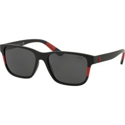 Polo Ralph Lauren - Okulary. Czarne okulary przeciwsłoneczne męskie marki Polo Ralph Lauren, z materiału, prostokątne. W wyprzedaży za 399,90 zł.