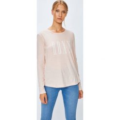 Roxy - Bluzka. Szare bluzki damskie marki Roxy, s, z nadrukiem, z bawełny, casualowe, z okrągłym kołnierzem. Za 99,90 zł.