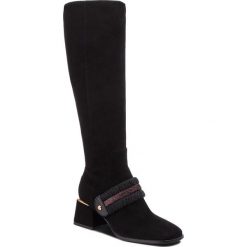 Kozaki FABI - FD5838 Asiago Nero. Czarne buty zimowe damskie Fabi, z materiału, przed kolano, na wysokim obcasie. Za 2479,00 zł.