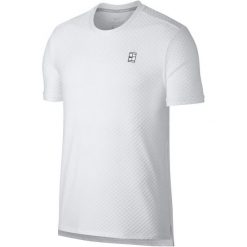 Nike Męska Koszulka Sportowa M Nkct Top Ss Checkered Bl White Black Xl. Czarne koszulki sportowe męskie marki Nike, xl, z poliesteru, tenisowe. Za 179,00 zł.
